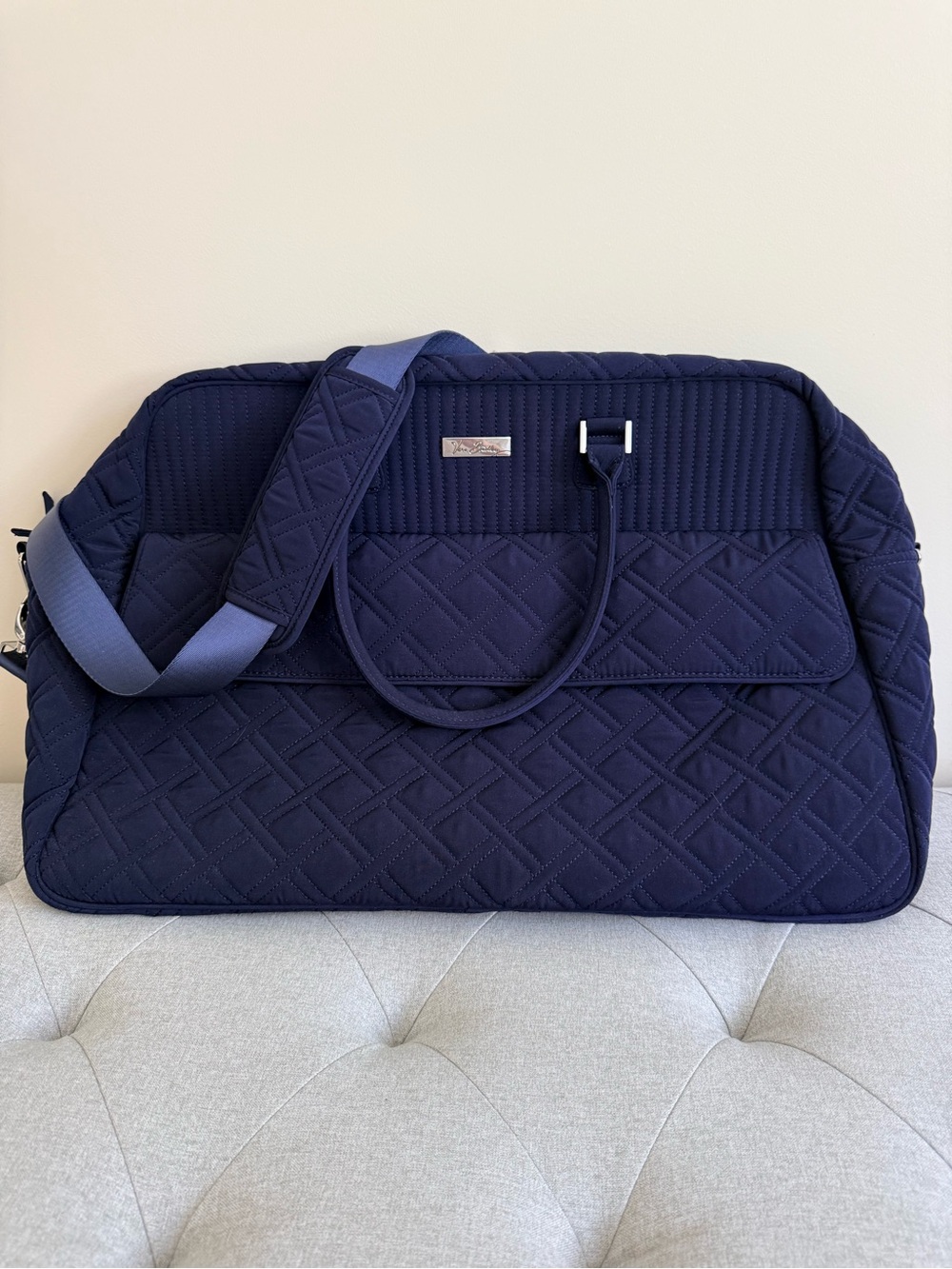Vera Bradley Grand Weekender quilted travel bag